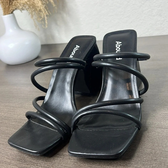 NEW- ABOUND Womens Austyn Black Strappy Sandal - Picture 5 of 10